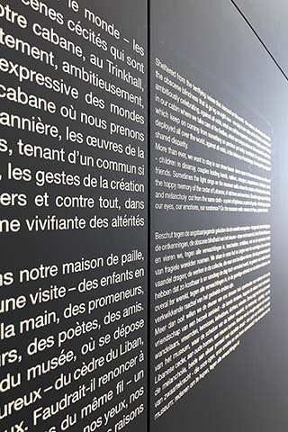 Lettrage vitrine Mélancolies — Inkonic Liège